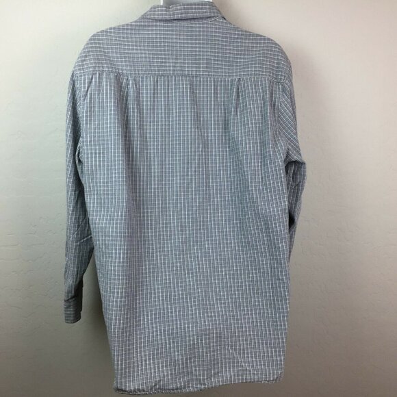 Guess Jeans Mens Long-Sleeve Plaid Button-Up Gray Cotton Size Medium - Picture 5 of 8